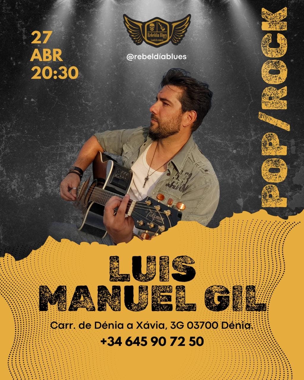 Concierto: Luis Manuel Gil en Rebeldía Blues