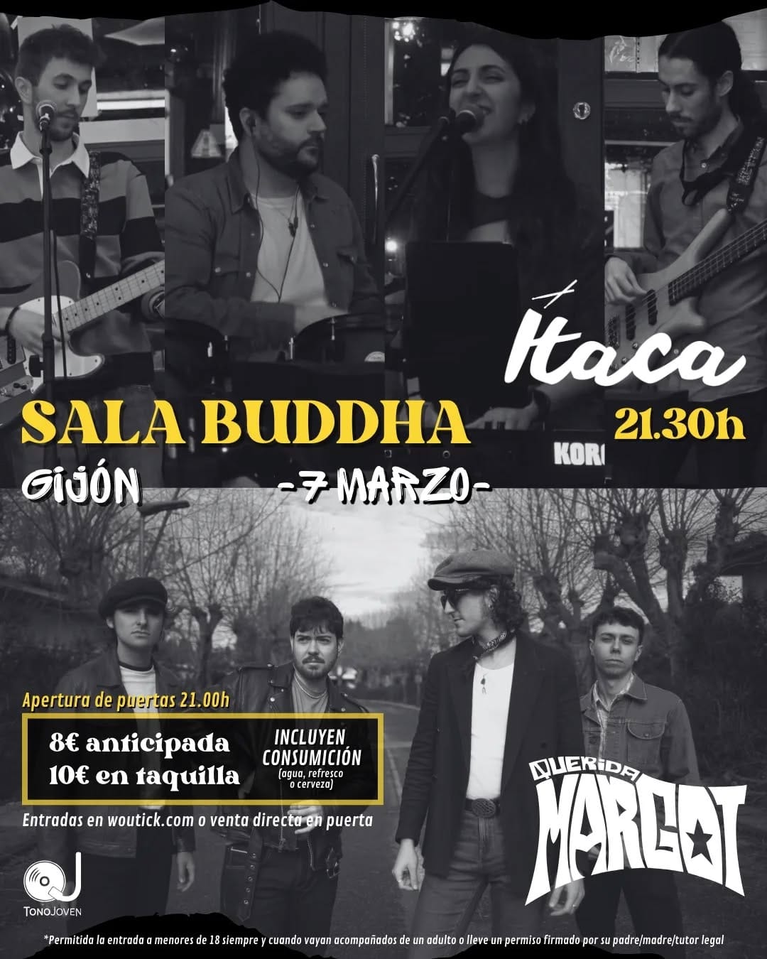 Concierto de Querida Margot e Ítaca Music