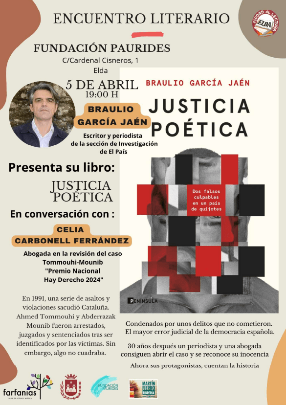 Encuentro Literario. Presentación libro: JUSTICIA POÉTICA
