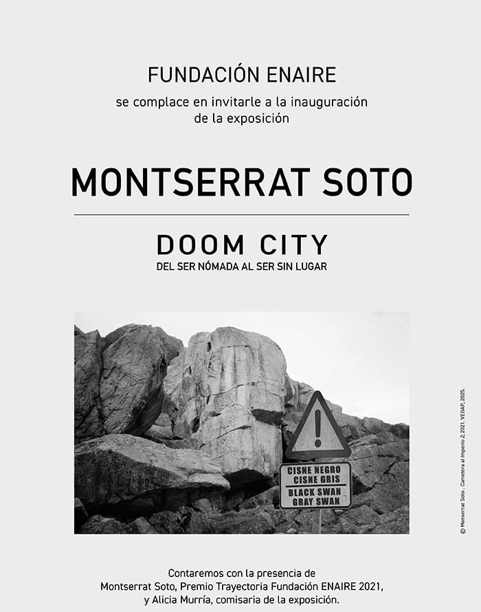 Inauguración: Montserrat Soto. Doom City. Del ser nómada al ser sin lugar