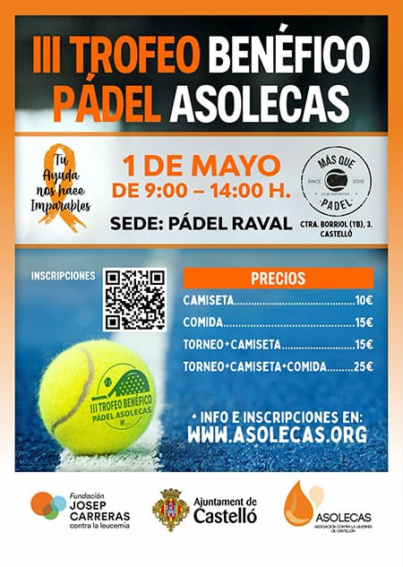 III Trofeo benéfico pádel Asolecas