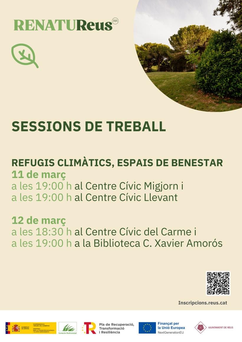 Sesiones de trabajo: Refugios climáticos, espacios de bienestar