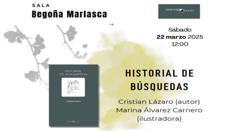 Cristian Lázaro presenta ‘Historia de búsquedas’