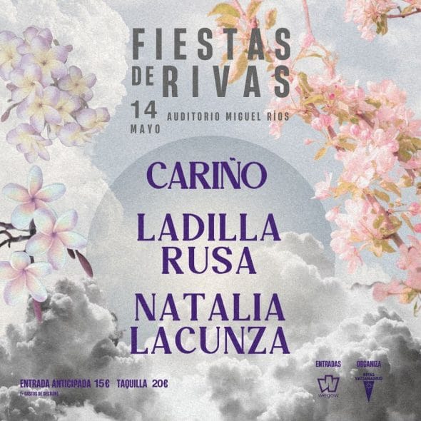 Fiestas de Rivas: Concierto de Ladilla Rusa, Natalia Lacunza y Cariño