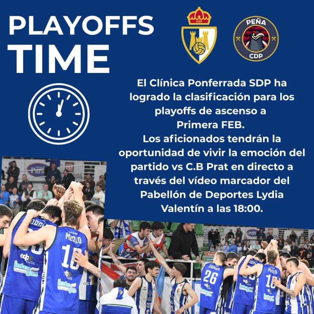 Retransmisi贸n del partido de playoff del CB Ciudad de Ponferrada