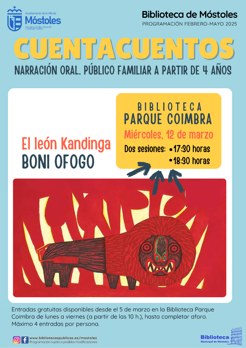 "El le贸n Kandinga", cuentacuentos