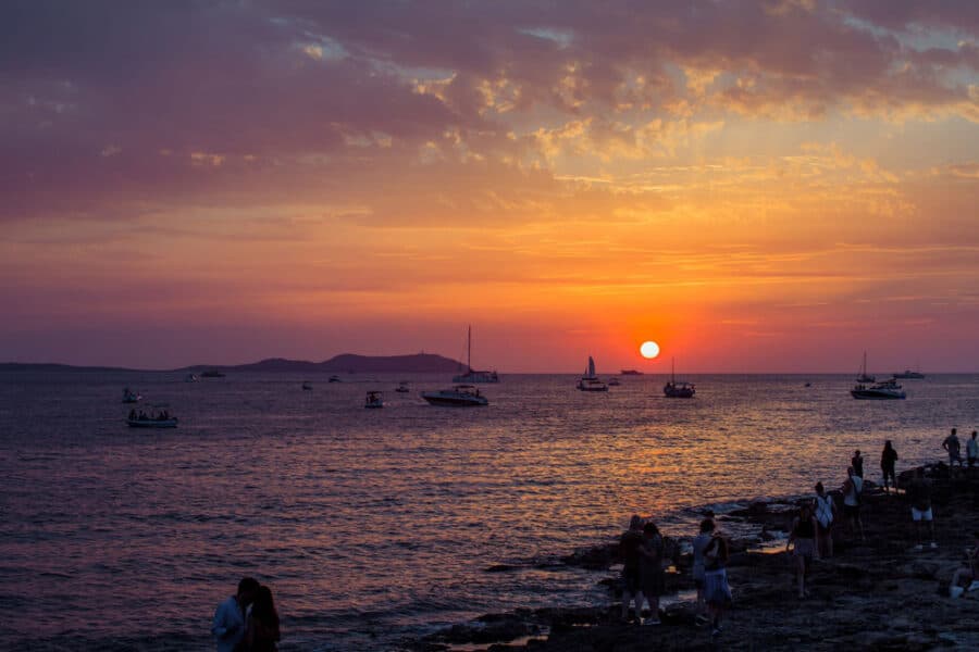Ses Variades or sunset walk of Ibiza