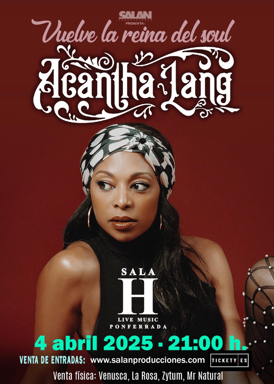 Acantha Lang - Vuelve la Reina del Soul a Ponferrada