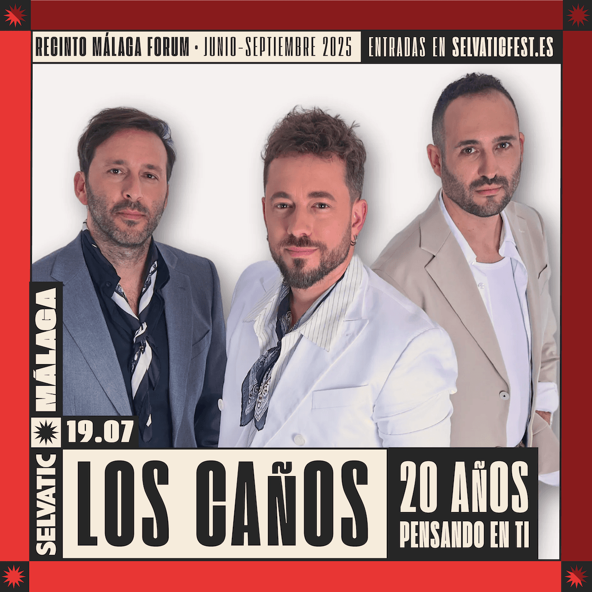 Los Caños en Málaga 20 años pensando en ti