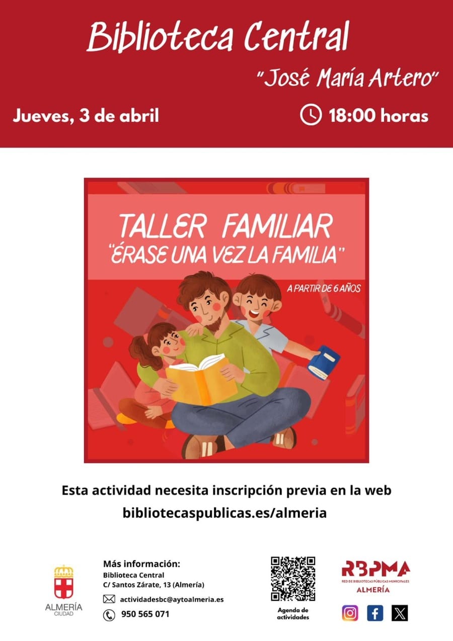 TALLER FAMILIAR "ÉRASE UNA VEZ LA FAMILIA"
