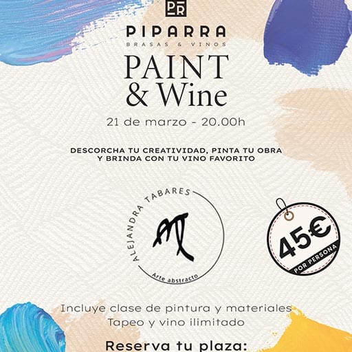 Paint & Wine en Piparra Brasas&Vinos
