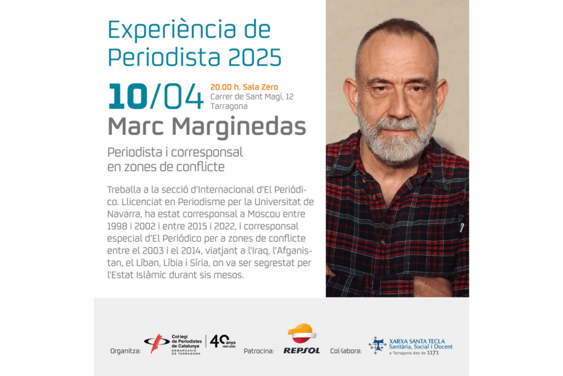 Xerrada de Marc Marginedas en el 16è cicle Experiència de Periodista