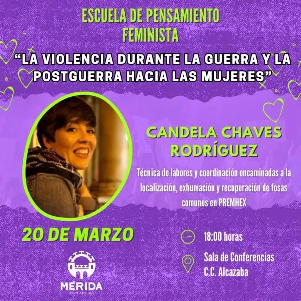 Espacio Pensamiento Feminista «La violencia durante la guerra y las postguerra hacia las mujeres» con Candela Chaves
