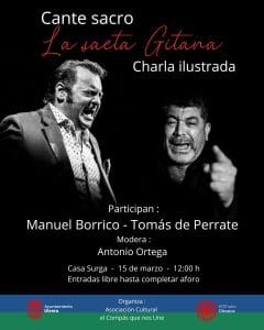 La exposición “Flamencos, una gran familia” cierra sus puertas con una charla sobre la ‘saeta gitana’