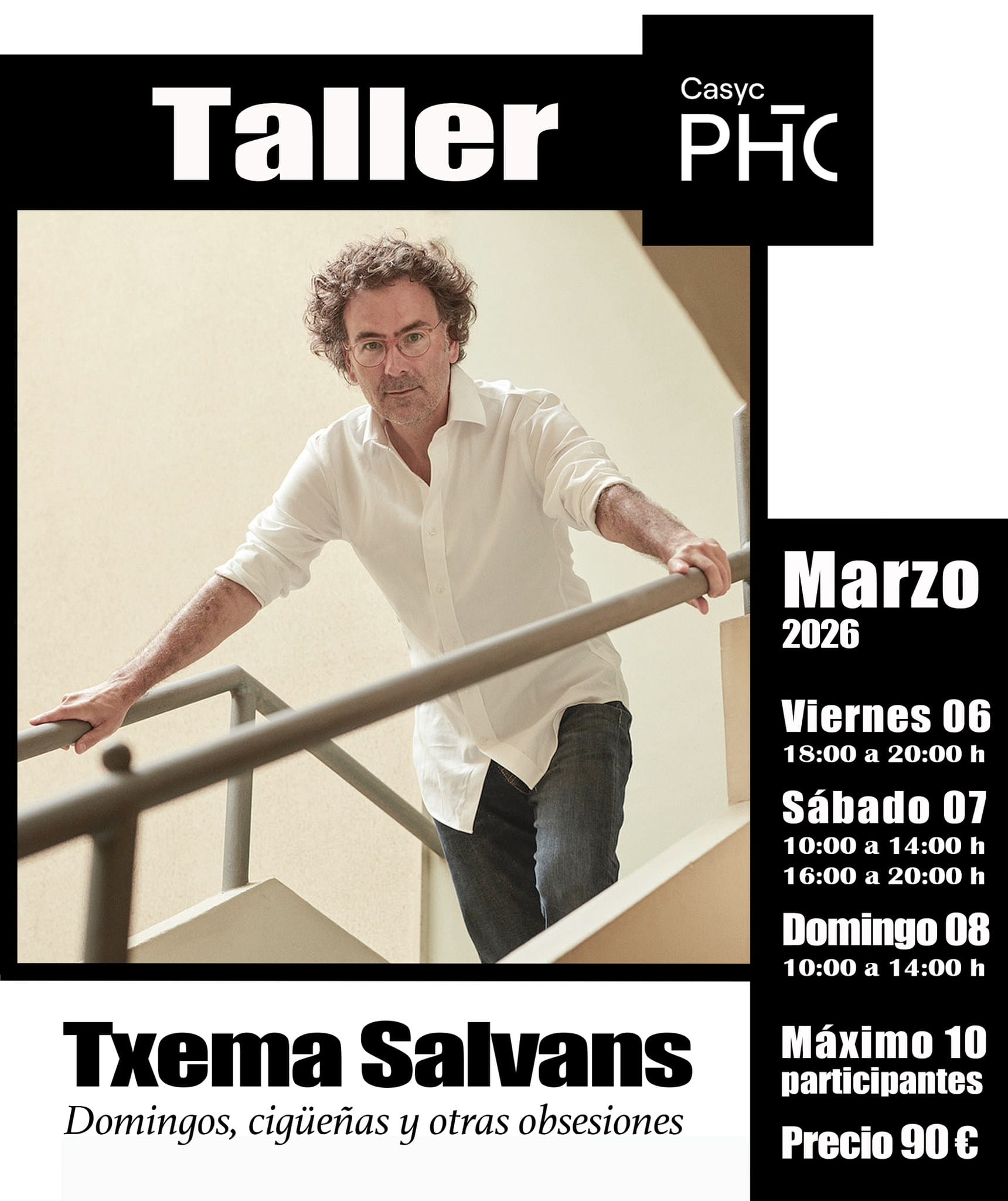 Domingos, cigüeñas y otras obsesiones - Taller con Txema Salvans