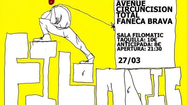 Concierto de Cincuncisión Total + Faneka Brava + Beach Avenue