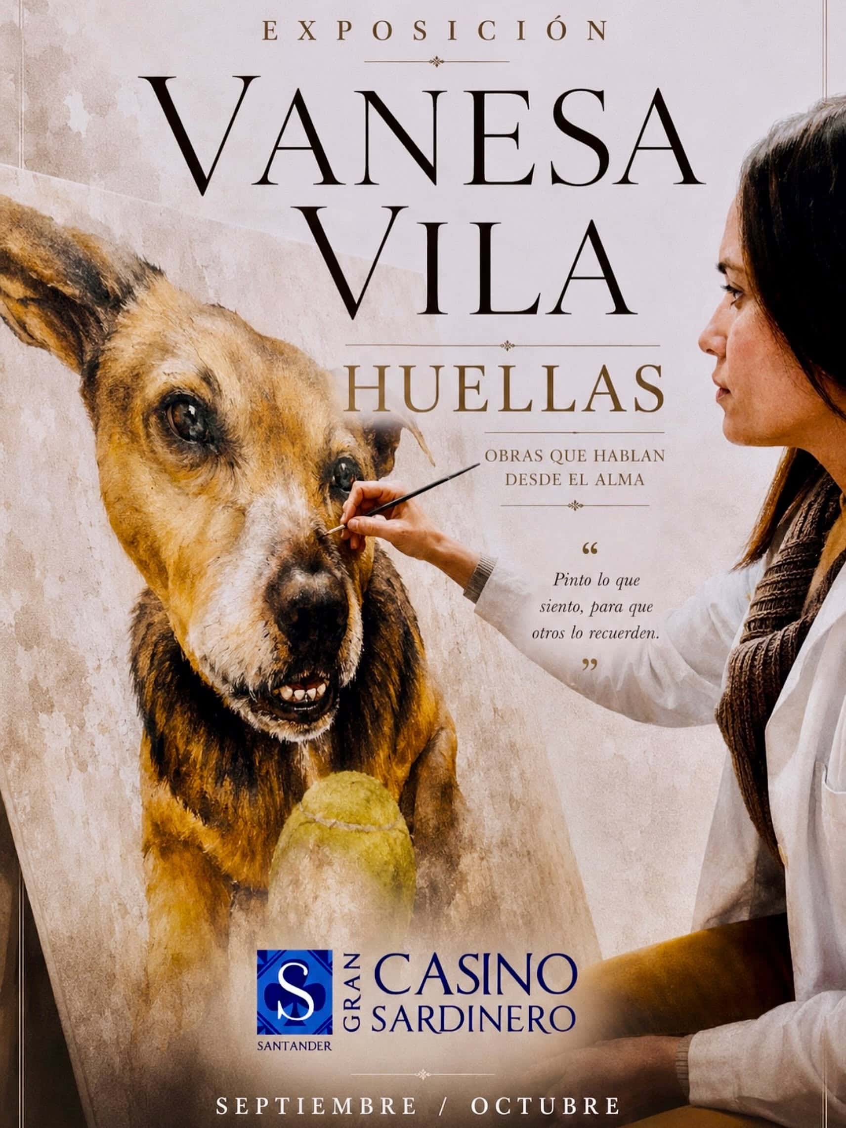 Vanesa Vila inaugura su exposición Huellas