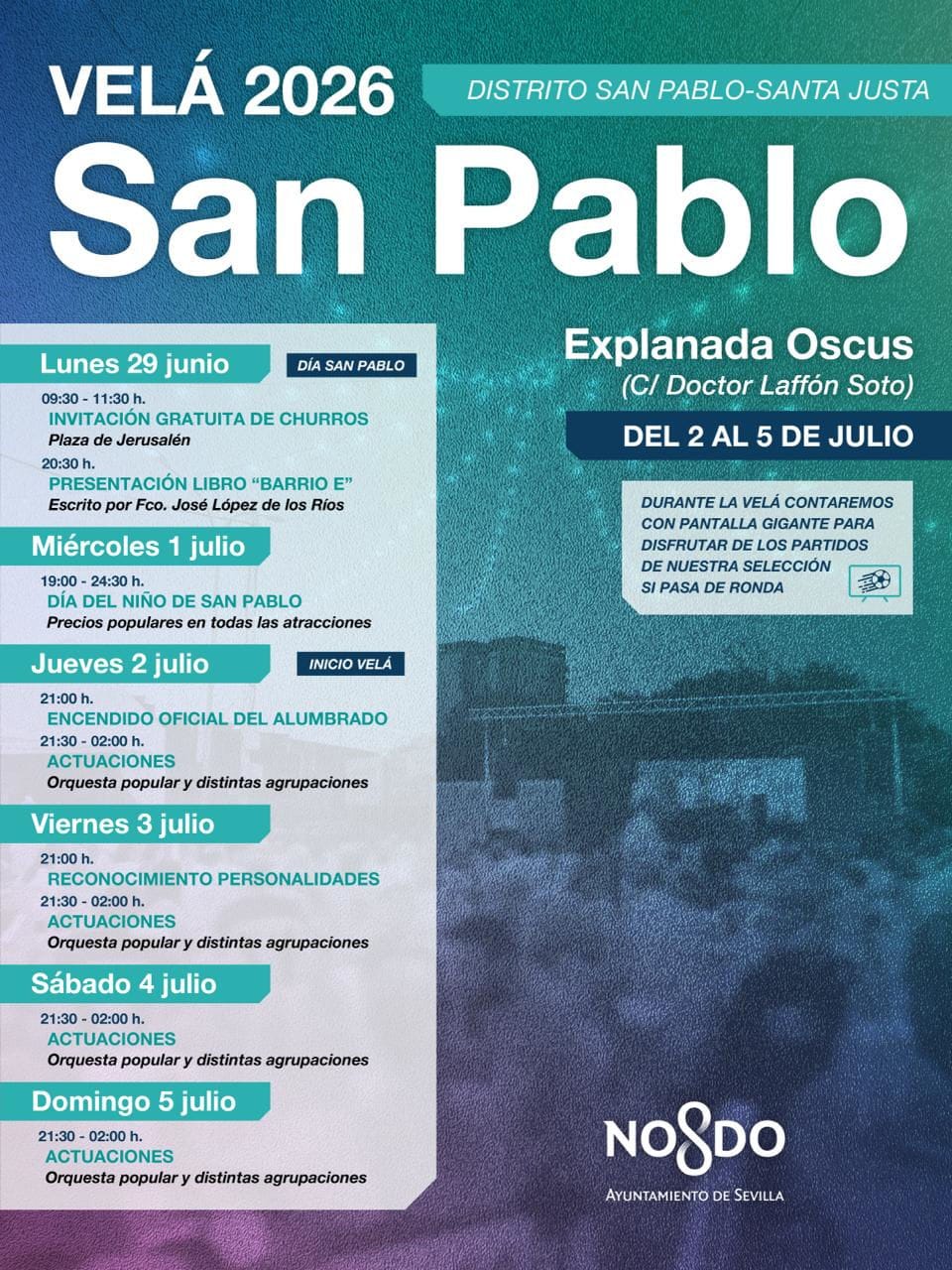 Velá San Pablo 2026