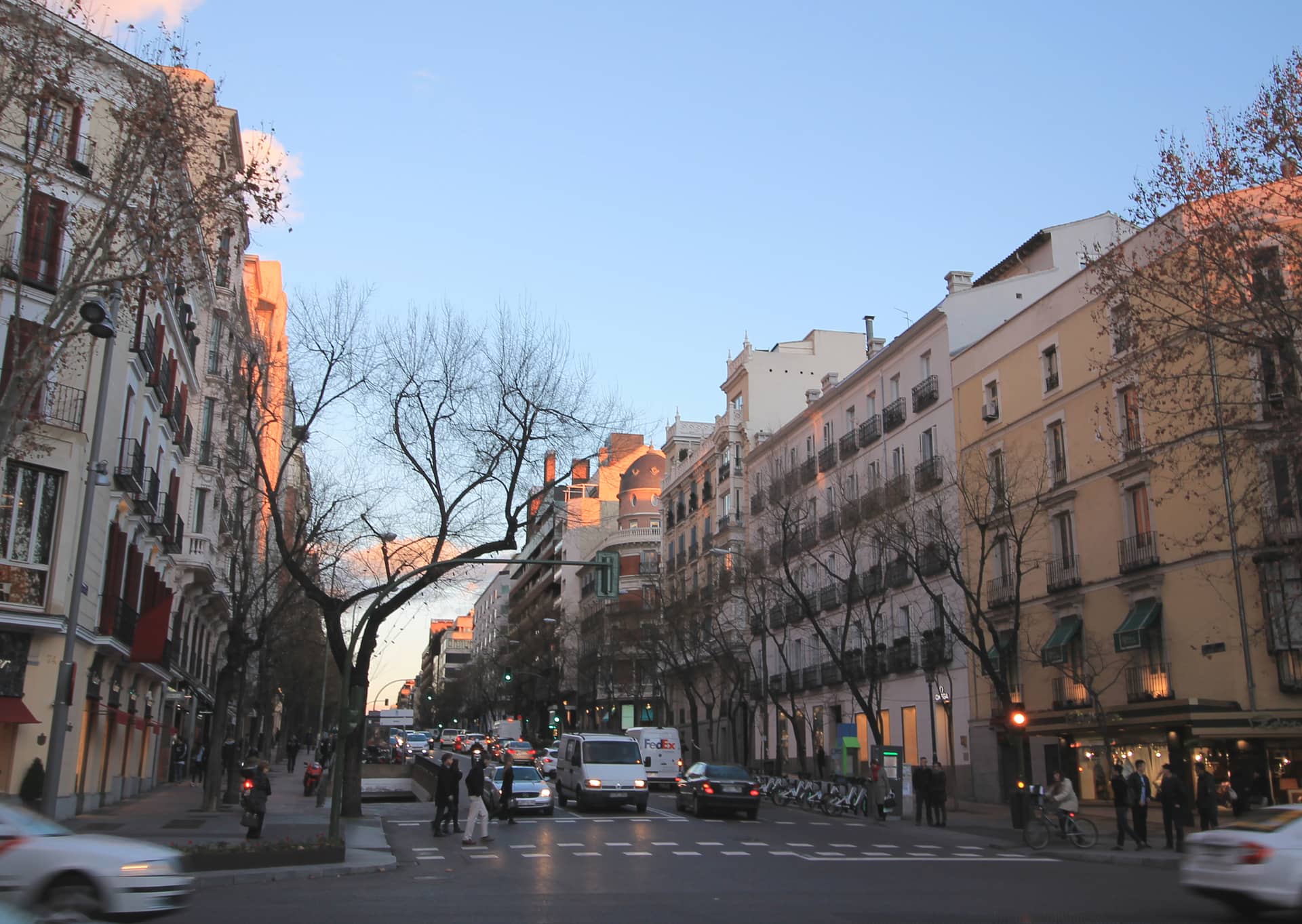 Calle de José Ortega y Gasset y calle Velázquez