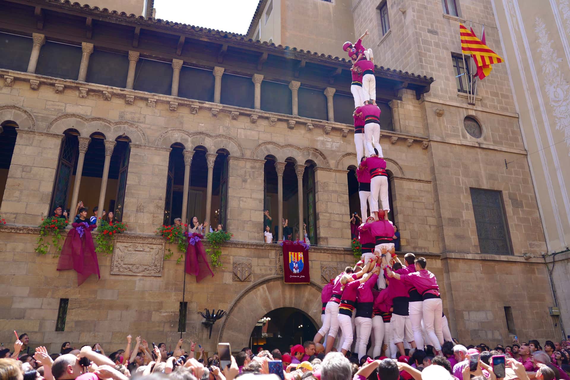 Ensayo abierto de los Castellers de Lleida
