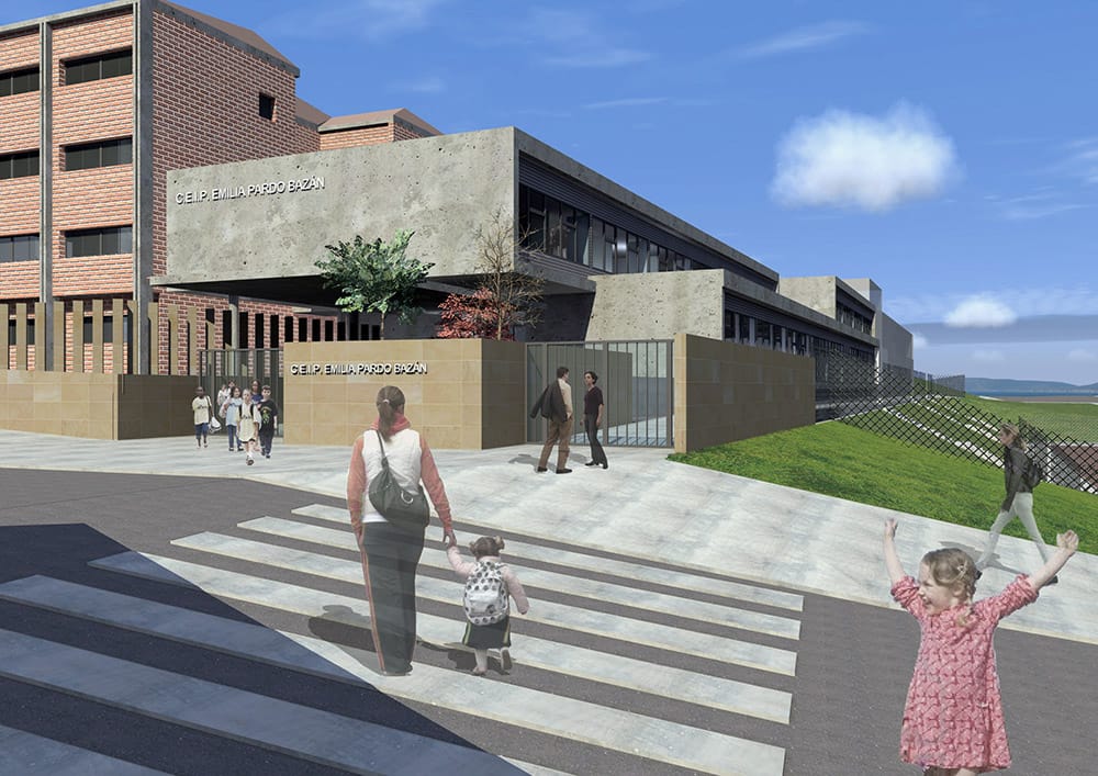 Fiesta de San Xoán en la calle Emilia Pardo Bazán