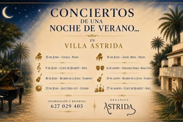 Conciertos de una noche de verano... en Villa Astrida. Ricardo de la Juana