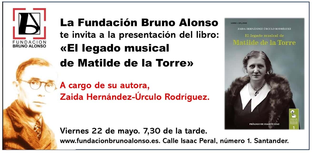 Presentaci贸n del libro 'El legado musical de Matilde de la Torre'
