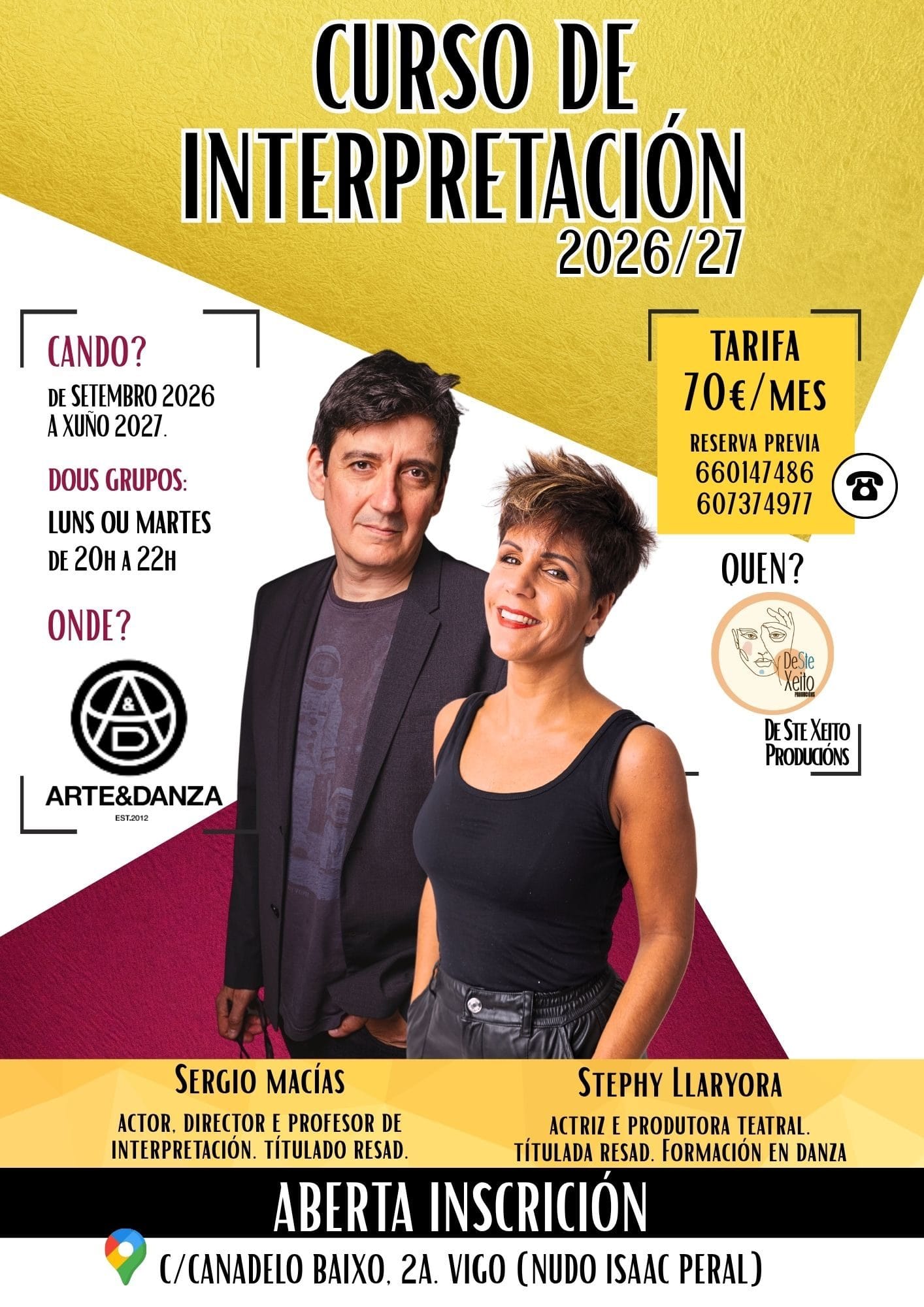 Curso de Teatro Interpretación en Vigo